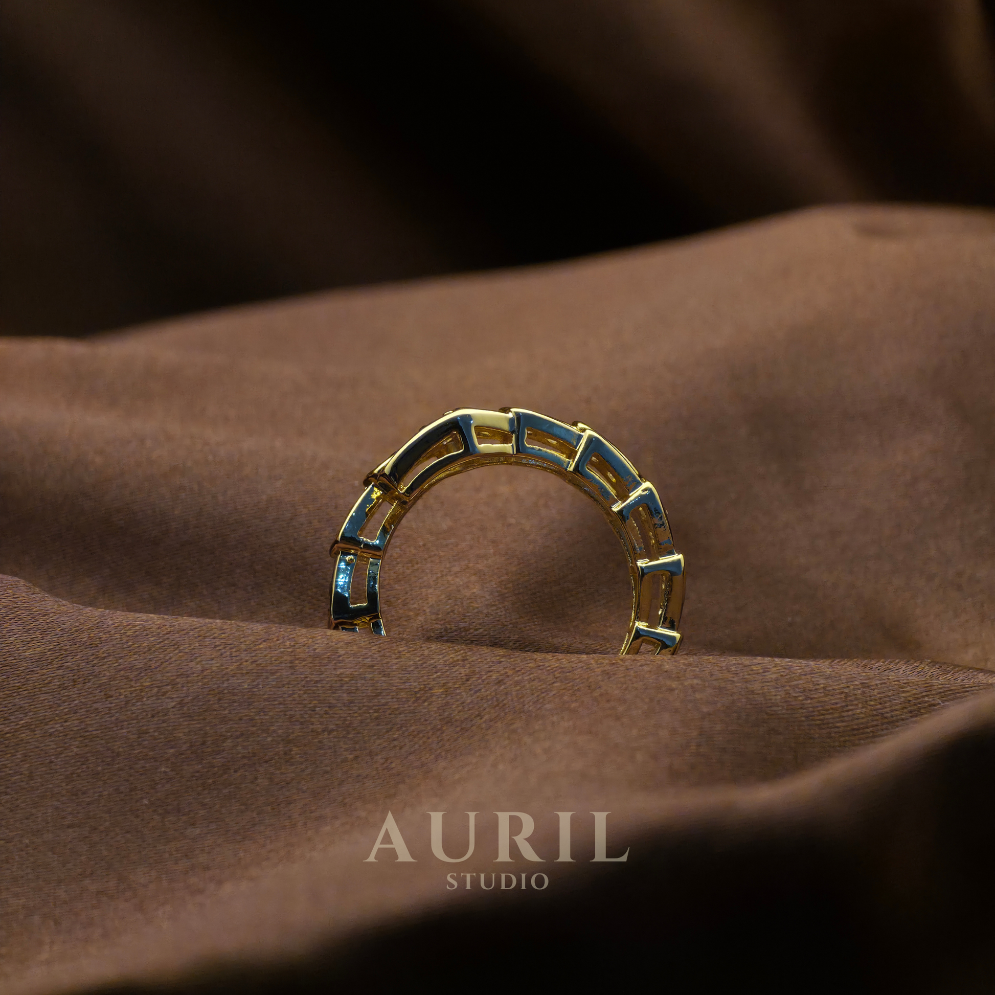 Crystal Snake Wrap Ring, Gold Plated Serpent Pavé Statement Ring for Women
